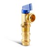 Everflow Washing Machine Replacement Valve 1/2" Press Inlet x 3/4" MHT Outlet, Brass, For Cold Water Supply 541R